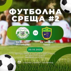 Натоварена програма за ДЮШ на ФК Балкан през уикенда